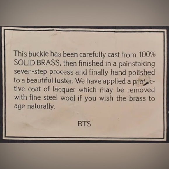 BASIC TOOL SUPPLY- PRIVATE PLANE - Brass belt buckle. Made in USA, cali- 1978 - Picture 7 of 7